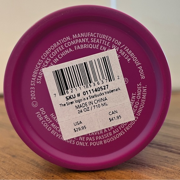 Starbucks Summer 2023 Technicolor Paint Cold Stainless Venti Tumbler 24 Oz NWT - Picture 4 of 5